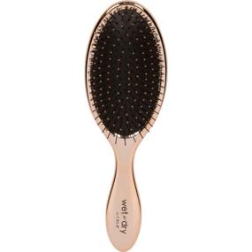 img 3 attached to Styling with Elegance: Cala Wet-n-Dry Metallic Rose Gold Hair Brush