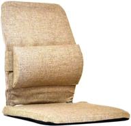 🪑 sacro-ease back and lumbar support car cushion - enhanced padding, light brown shade logo