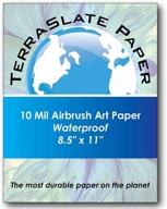 📄 terraslate 10 mil airbrush art paper - 8.5"x11", 25 sheets logo