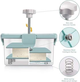 img 2 attached to 🧀 WECATION Tofu Press: Large Adjustable Spring Double Presser for Soft, Firm, and Extra Tofu & Cheese - Dishwasher Safe