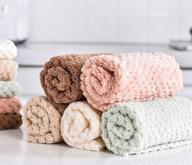 🧽 malarocoby soft dishcloth kitchen towel - high absorbency for water and oil - set of 5/10 pcs - 10 x 10 inch - multipurpose coral dishcloth for home kitchen bars - ideal for cleaning towels logo