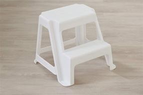 img 1 attached to 🪜 Rubbermaid Step Stool White: The Perfect Companion for Reaching Heights Safely and Easily