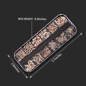 img 3 attached to 💎 Artdone 12 Boxes Nail Rhinestones Kit with Tweezers and Pen - Nail Gems, Diamonds, Studs, Crystals, Sequins for Professional Nail Art Supplies