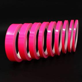 img 3 attached to Finest Folia Vinyl Stripe Tape Pinstriping Striping Sticker 33Ft Car Motorcycle Bike RC Car Truck Boat Decal (Neon Pink