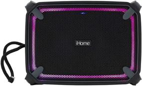 img 2 attached to 🔊 iHome IBT372: Rugged Rechargeable Bluetooth Speaker with Speakerphone & Accent Lighting - Weather Tough!