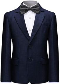 img 3 attached to Stylish Formal Boys' Clothing 👦 Set: Blazer and Trousers for Weddings