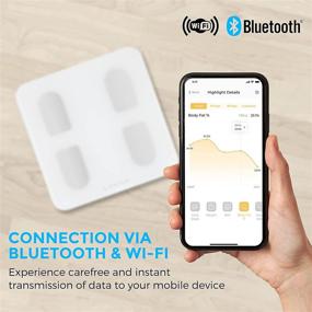 img 1 attached to 🔢 LIVIN Smart Scale: Wi-Fi & Bluetooth Body Fat Scale, Tracking 18 Metrics including Weight, Heart Rate, BMI, Body Fat, BMR, High Accuracy Digital Bathroom Scale with Athlete Mode, Free App, Unlimited Users (White)