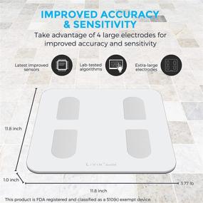 img 2 attached to 🔢 LIVIN Smart Scale: Wi-Fi & Bluetooth Body Fat Scale, Tracking 18 Metrics including Weight, Heart Rate, BMI, Body Fat, BMR, High Accuracy Digital Bathroom Scale with Athlete Mode, Free App, Unlimited Users (White)