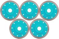 🔪 cutting-edge performance: peakit 4.5 inch thin tile blade - 5 pack ceramic cutting discs for angle grinder logo