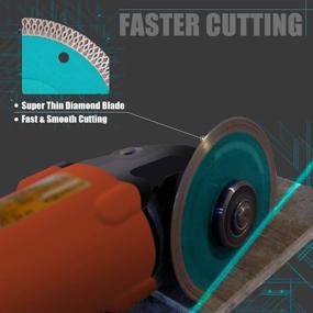 img 3 attached to 🔪 Cutting-edge Performance: PEAKIT 4.5 Inch Thin Tile Blade - 5 Pack Ceramic Cutting Discs for Angle Grinder