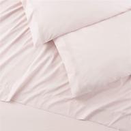 🛏️ chanasya ultra soft blush pink queen bed sheets set 4-piece - percale microfiber hypoallergenic - deep pocket breathable wrinkle resistant (queen) - luxurious tan pink sheets for queen size bed logo