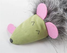 img 2 attached to 🐾 SmartyKat Kicked Critter: Ultimate Soft Plush Kicker Cat Toy