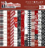 🎄 captivating christmas delight: photoplay cmas paper pad 6x6, christmas cheer logo