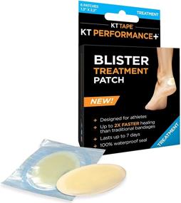 img 4 attached to KT Tape Performance+ Blister Treatment Patch: Waterproof Hydrocolloid Bandage for 2x Faster Healing