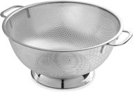 🥘 efficient 5-quart stainless steel colander - dishwasher safe & micro-perforated: bellemain logo