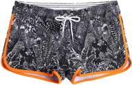 🩱 elastic swimwear with printed pockets for women's clothing logo