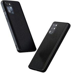 img 3 attached to 📱 GOGODOG OnePlus 8T Case - Full Coverage Thin Matte Anti-Slip Carbon Fiber Fashion Anti-Fall Shell (Nylon Pattern)