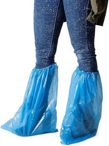 img 4 attached to 👟 Waterproof Plastic Disposable Shoe Covers: Protect Your Footwear Hassle-Free!