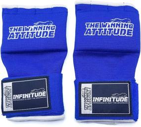 img 2 attached to 🥊 Infinitude Fight Boxing Inner Gloves: Gel Padded Hand Wraps for Quick, Elastic Support & Protection in Boxing, Kickboxing, Muay Thai, MMA - Men & Women