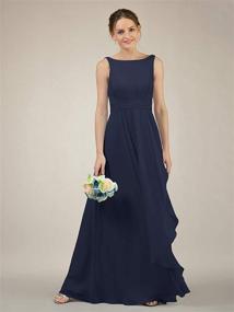 img 3 attached to Alicepub Chiffon Bridesmaid Evening Dresses Women's Clothing in Dresses