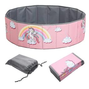 img 4 attached to 🧸 Portable and Foldable Playpen for Toddlers