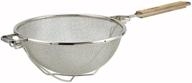 🔍 winco 10.5-inch diameter strainer with double mesh - efficient filtering for superior kitchen performance logo