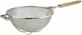 img 1 attached to 🔍 Winco 10.5-Inch Diameter Strainer with Double Mesh - Efficient Filtering for Superior Kitchen Performance