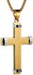 hzman crucifix necklace stainless religion logo