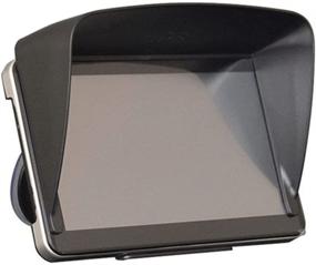 img 4 attached to 🚗 7 Inch Car GPS Navigation Sun Shade Shield - Glare Reducing Visor for GPS Screen (Black 2)