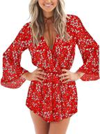 👗 trendy relipop fashion sleeves playsuit jumpsuit for women - stylish and chic clothing logo