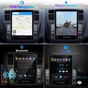 img 2 attached to 9.7 Inch Touchscreen Android Car Stereo with GPS Navigation, Bluetooth, USB, FM, Mirror Link, WiFi, Backup Camera