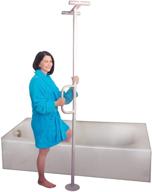 🦾 universal floor to ceiling grab bar assist pole for elderly - tension mounted bathroom safety grab bar and stability rail with support handle logo