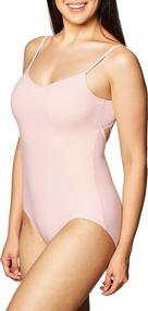 img 4 attached to 👗 Capezio Women's V-Neck Camisole Leo Bodysuit