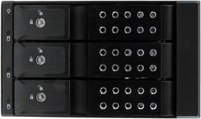 img 2 attached to 📱 StarTech.com 3-Bay Trayless Mobile Rack Backplane - Aluminum Hot Swap Backplane for 3.5in SAS II/SATA III - 6 Gbps HDD (HSB3SATSASBA)