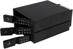 img 3 attached to 📱 StarTech.com 3-Bay Trayless Mobile Rack Backplane - Aluminum Hot Swap Backplane for 3.5in SAS II/SATA III - 6 Gbps HDD (HSB3SATSASBA)