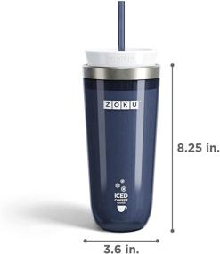 img 3 attached to ☕ Zoku Instant Iced Coffee Maker: Fast Cooling, Reusable Chiller for Hot Beverages, Spill-Resistant Lid, Grey