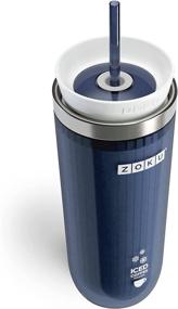 img 4 attached to ☕ Zoku Instant Iced Coffee Maker: Fast Cooling, Reusable Chiller for Hot Beverages, Spill-Resistant Lid, Grey