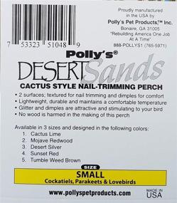 img 1 attached to 🏜️ Polly's Desert Sands Bird Perch: A Perfect Small-Sized Habitat Enrichment for Your Feathered Friends!