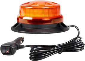 img 4 attached to 🚨 Primelux Automotive Emergency Strobe Lights: Powerful 24-LED Amber Rooftop Strobe Beacon for Trucks and Cars - 8 Flash Modes, Strong Magnetic Mount