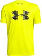 футболка under armour solid: высокопроизводительная активная одежда для молодежи для мальчиков логотип