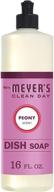 mrs. meyer's clean day peony scent dish soap 16 oz (pack of 2): powerful cleaning & delightful peony fragrance logo