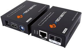 img 4 attached to 🔌 Расширитель HDMI от J-Tech Digital: Одиночное соединение Cat 5E/6/7, два пульта ДУ и поддержка EDID на расстояние до 200 футов