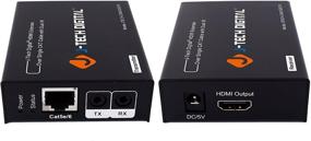 img 2 attached to 🔌 Расширитель HDMI от J-Tech Digital: Одиночное соединение Cat 5E/6/7, два пульта ДУ и поддержка EDID на расстояние до 200 футов