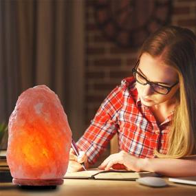 img 1 attached to 🌟 Himalayan Glow 1004 Hand Carved Natural Himalayan Salt Lamp, 15-20 lbs, Orange/Amber - Improve Visibility and SEO
