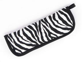 img 1 attached to Heat Resistant Curling Iron Cover Zebra