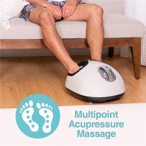 img 1 attached to 🦶 ZenToes Electric Foot Massager with Deep Kneading, Air Compression, Heat Therapy, and Rolling Massage - Alleviates Plantar Fasciitis and Neuropathy Pain in Feet