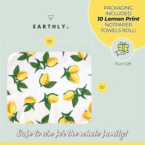 img 1 attached to 🌎 Earthly Co. Reusable Paper Towels – Eco-Friendly Cloth Napkins – Absorbent, Washable, and Long-Lasting – Pack of 10 Lemon Scented Towels for Zero Waste Solutions