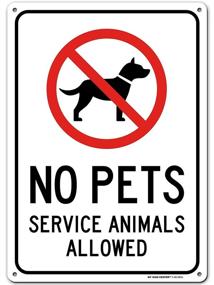img 4 attached to Pets Service Animals Allowed Sign