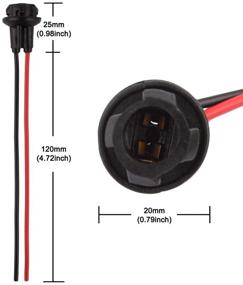 img 3 attached to 🚗 Enhance Your Car Lighting with Winka T10 194 Extension Harness - 6Pcs Wiring Sockets & Connectors