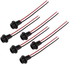 img 4 attached to 🚗 Enhance Your Car Lighting with Winka T10 194 Extension Harness - 6Pcs Wiring Sockets & Connectors